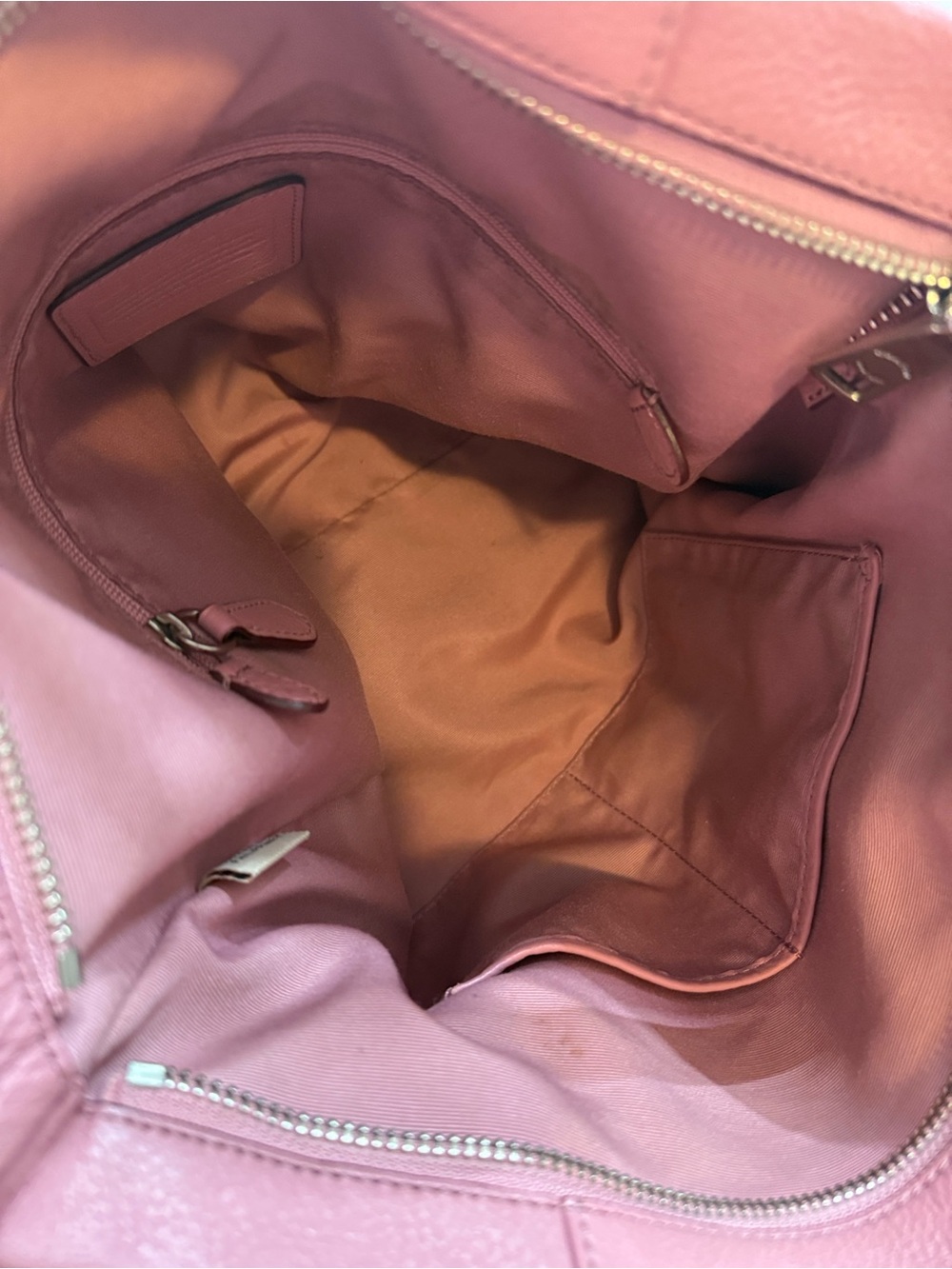 Coach Isabelle Shadow Rose Mauve Pink Pebbled Leather Crossbody Handbag F34511 - Picture 15 of 16